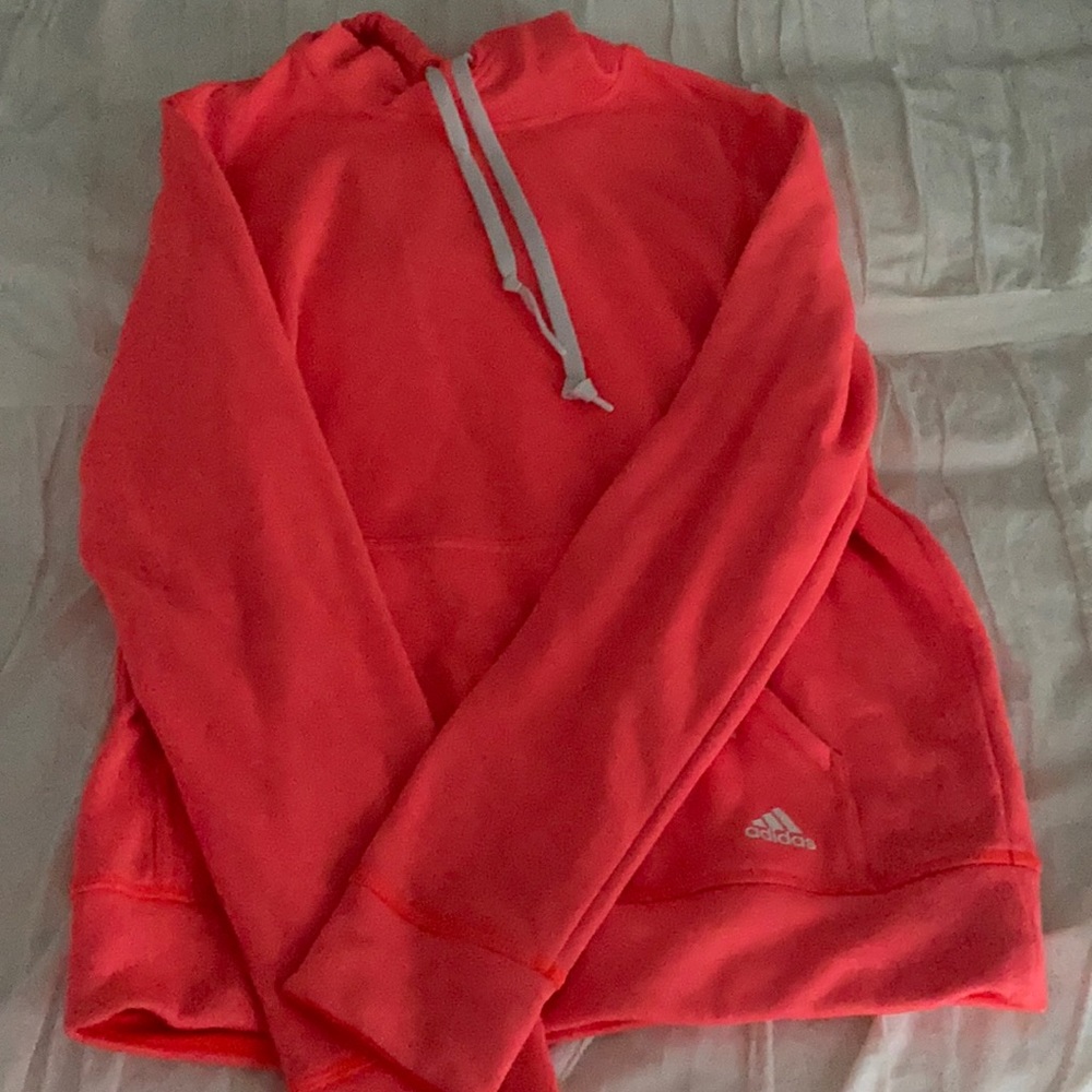 Adidas neon orange sweatshirt